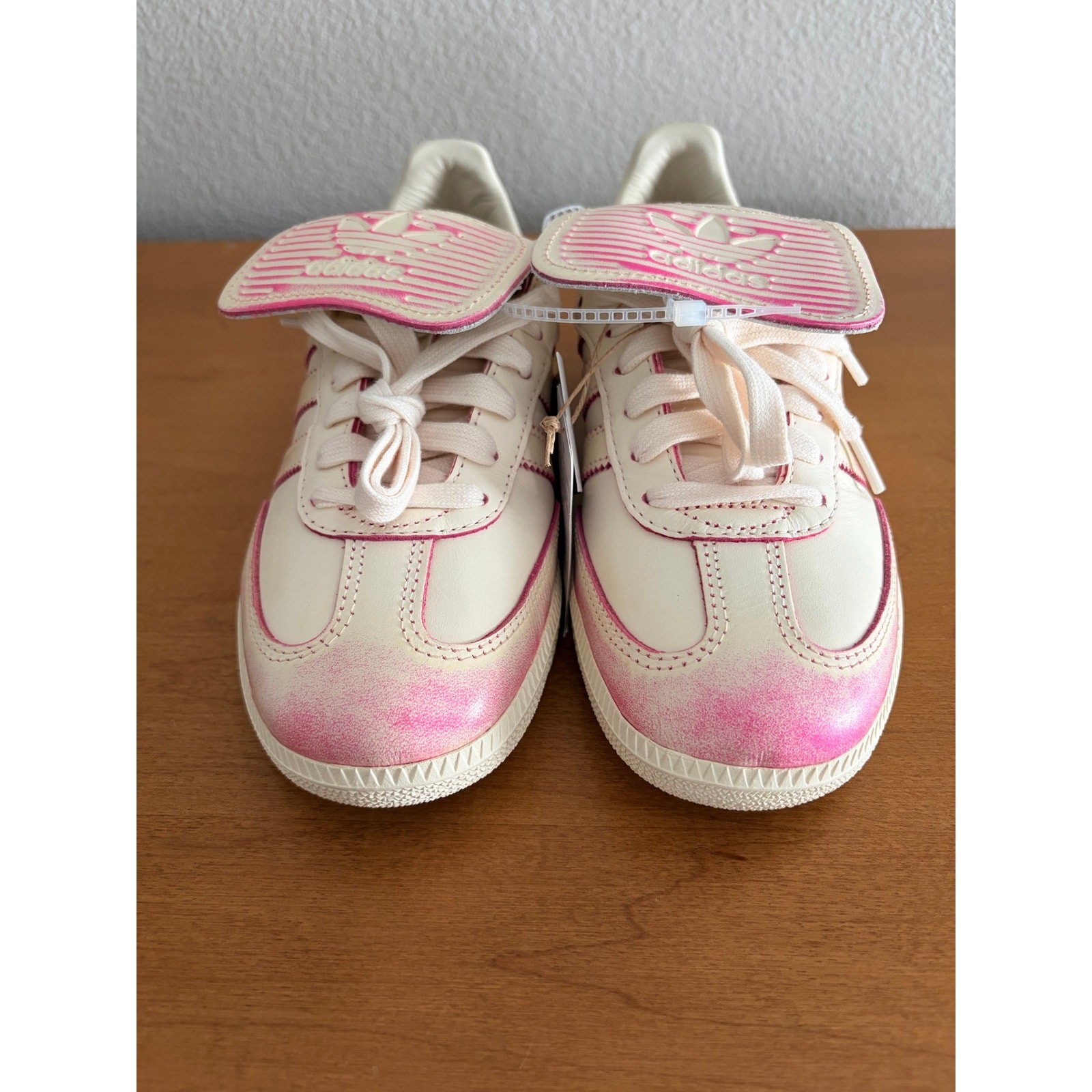 Adidas Samba LT Distressed Pack Cream/Shock Pink Womens 8 JR5998