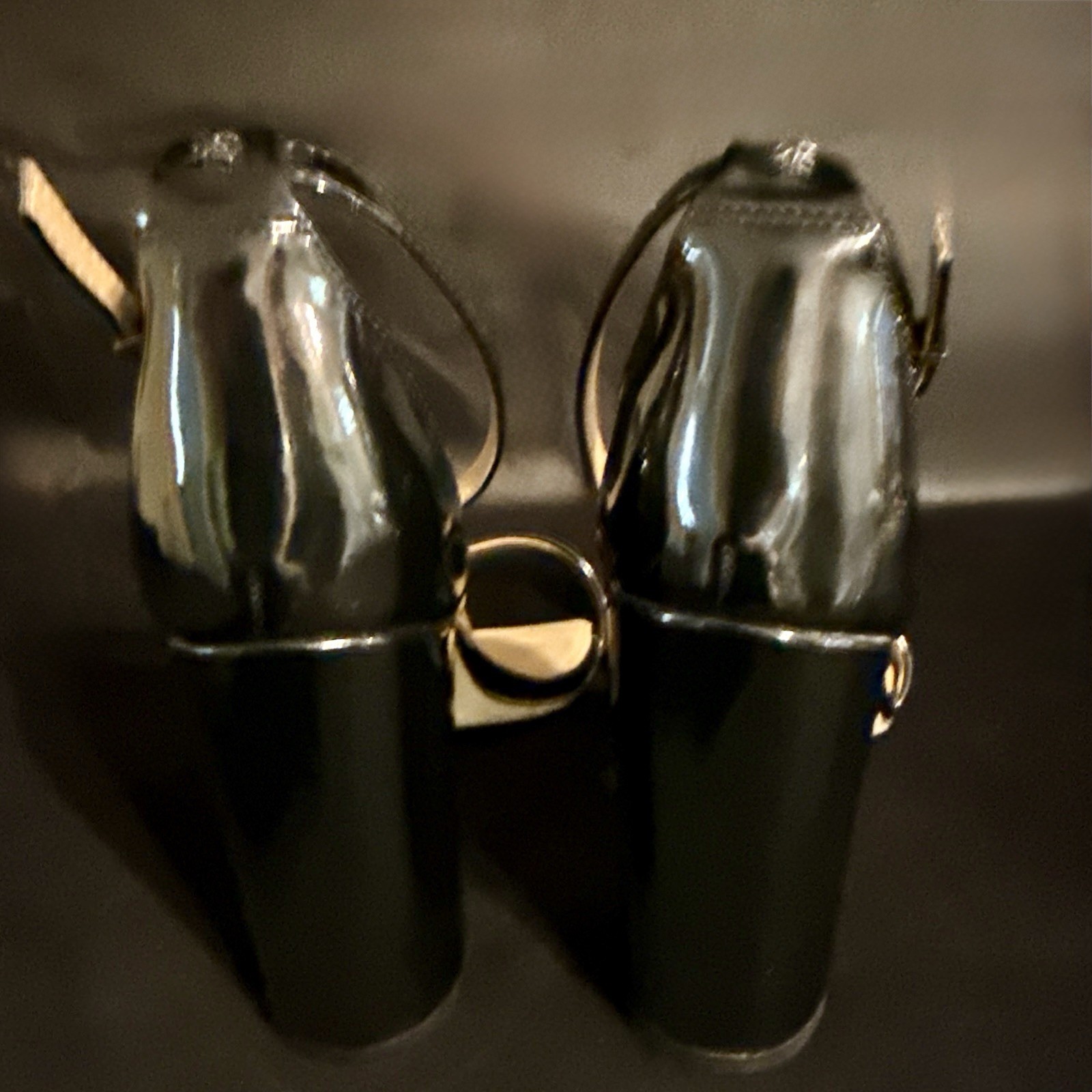 Sam Edelman Yaro Black Heels Open Toe, Ankle Strap Ready For Holidays