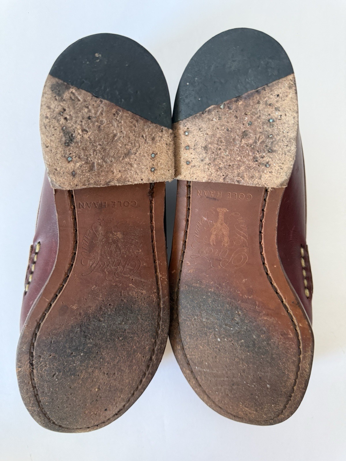 Rancourt Cole Haan Pinch America Penny Loafer Brown Stich Maine USA Womens 6.5 M