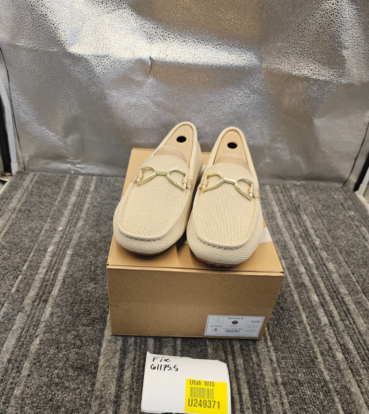 Rothy’s 222-006 The Double Bit Driver Sesame US 10.5 Textile Upper 100% rPET
