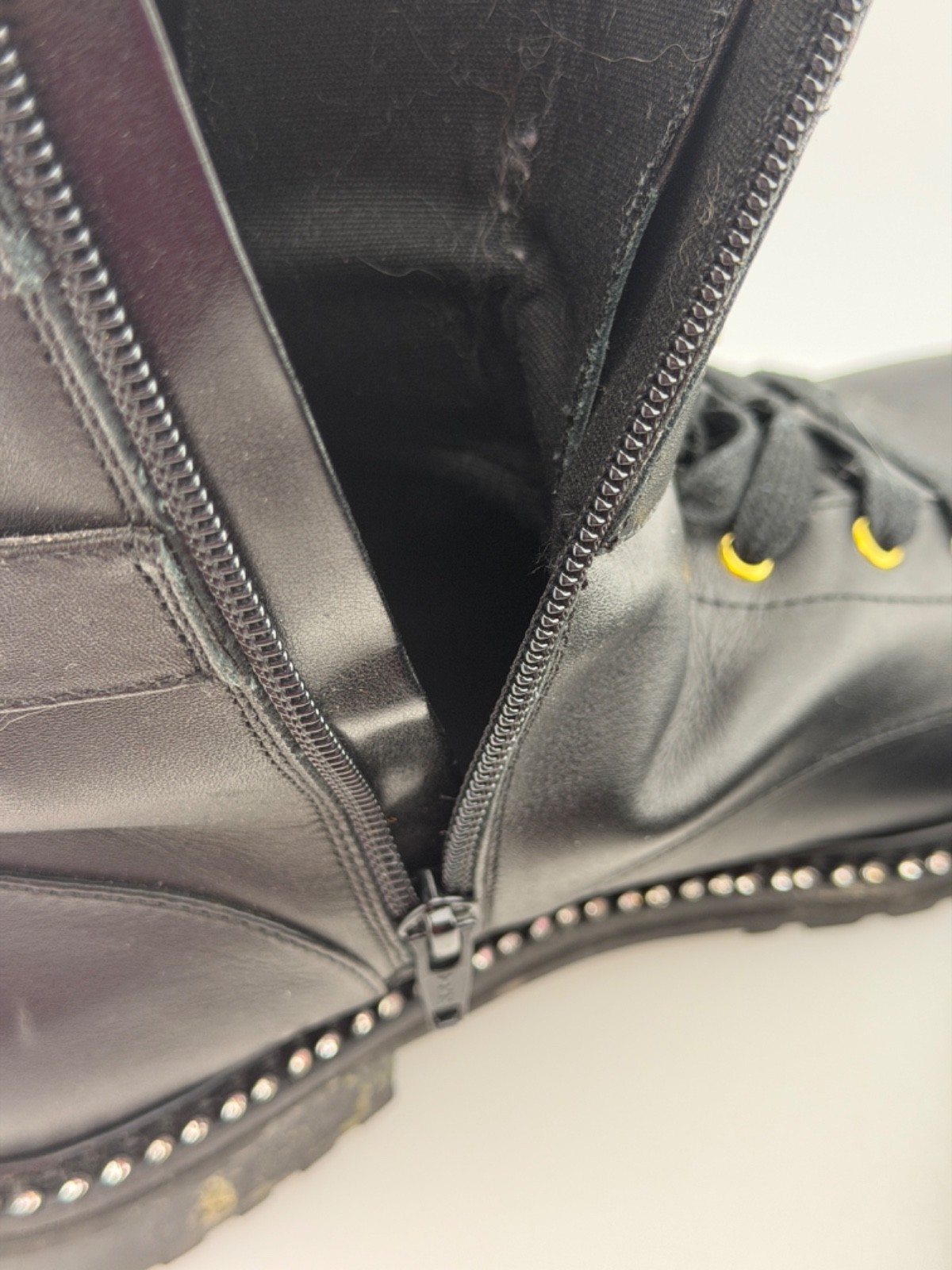 Kurt Geiger Black Zip Boots with Rhinestones size 40