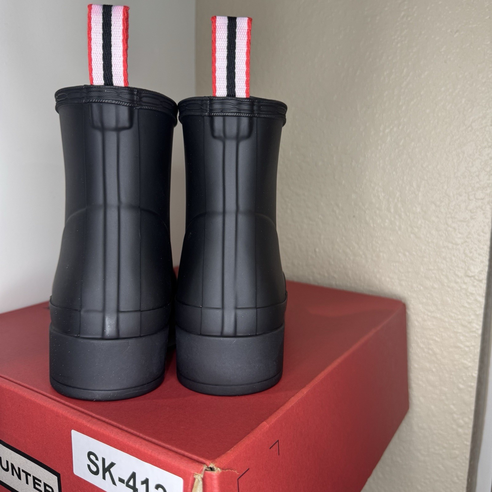 Hunter Original Play Short Rain Boots Matte BlackUnisex Waterproof New w/ Box