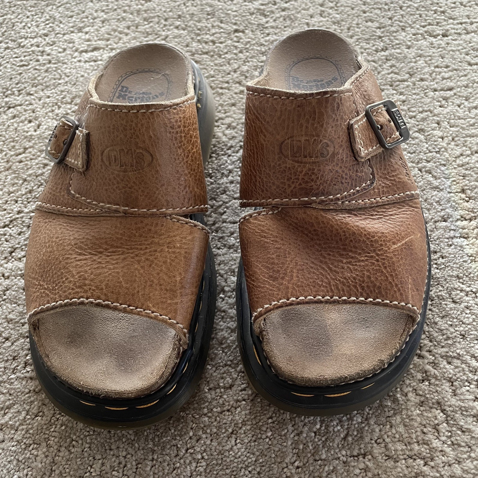 Doc Martens Vtg Y2K AIR WAIR Chunky Mule Buckle Brown US 8 (men) / 9 (women)