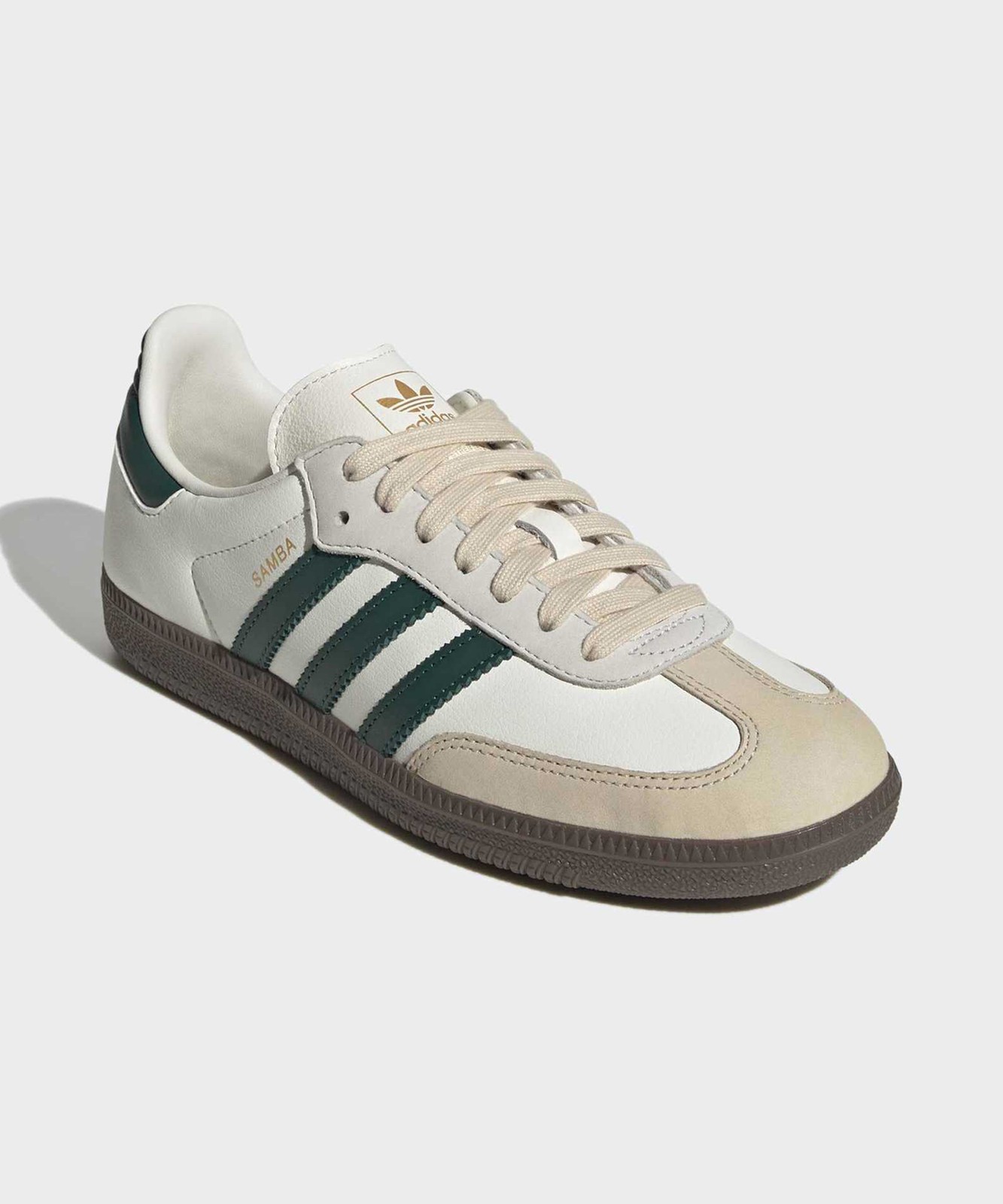adidas Samba OG White:Green JR8843 Women SZ