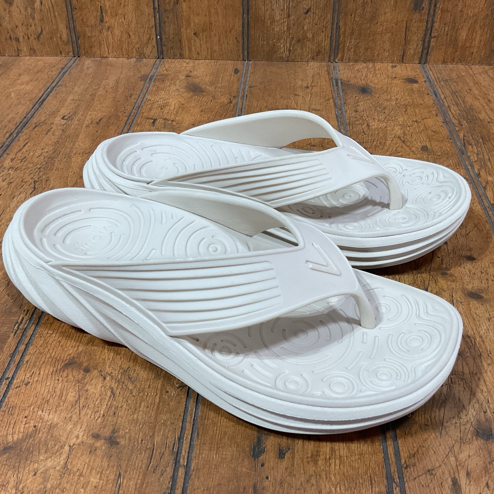 Vionic Tide Rx Women’s Orthotics Sandals Cushion Arch Support Cream White Size 8