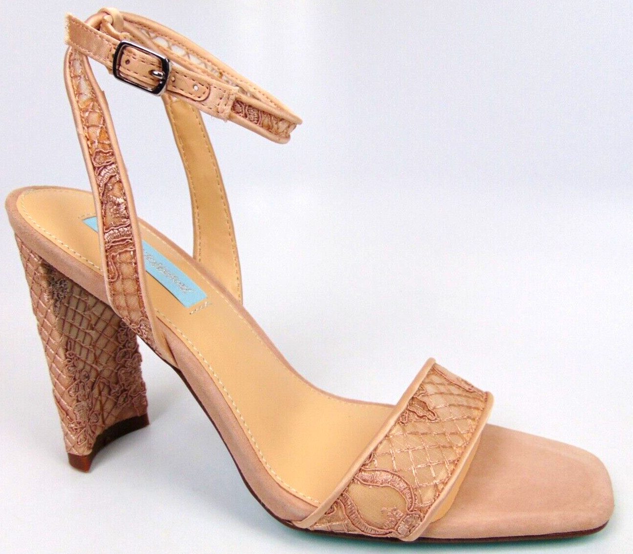 NEW! Betsey Johnson KANI Women Evening Heels Dress Sandals Size 9.5 M, Pale Nude