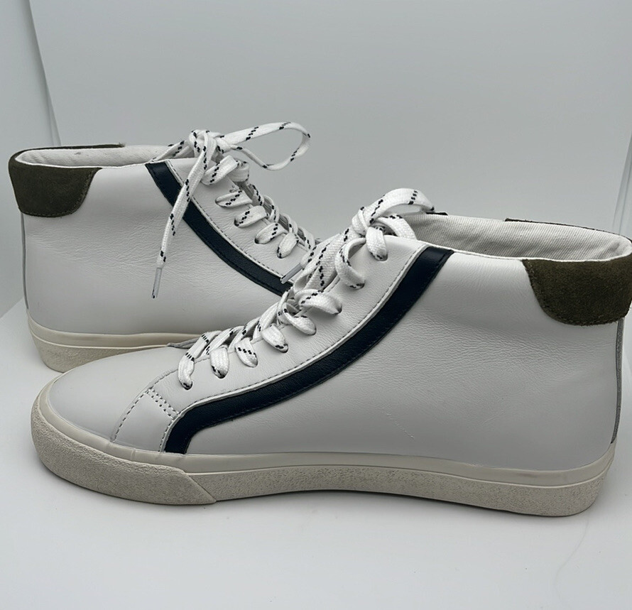 Madewell Sidewalk High-Top Sneakers in Colorblock Leather Unisex Size 8 NWOT