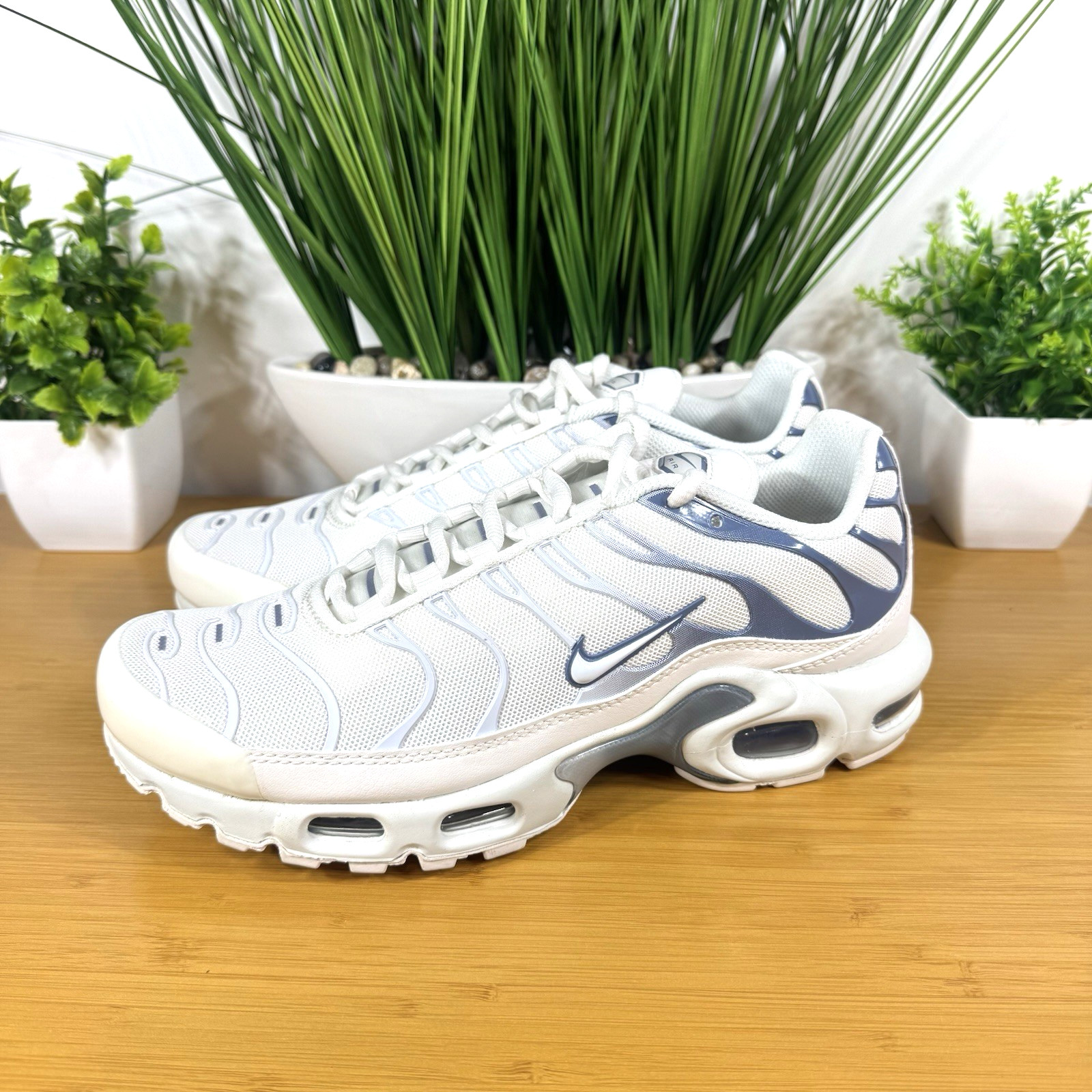 Nike Air Max Plus NBY White Blue Ashen Slate Womens Shoes DZ3671-104 Size 8