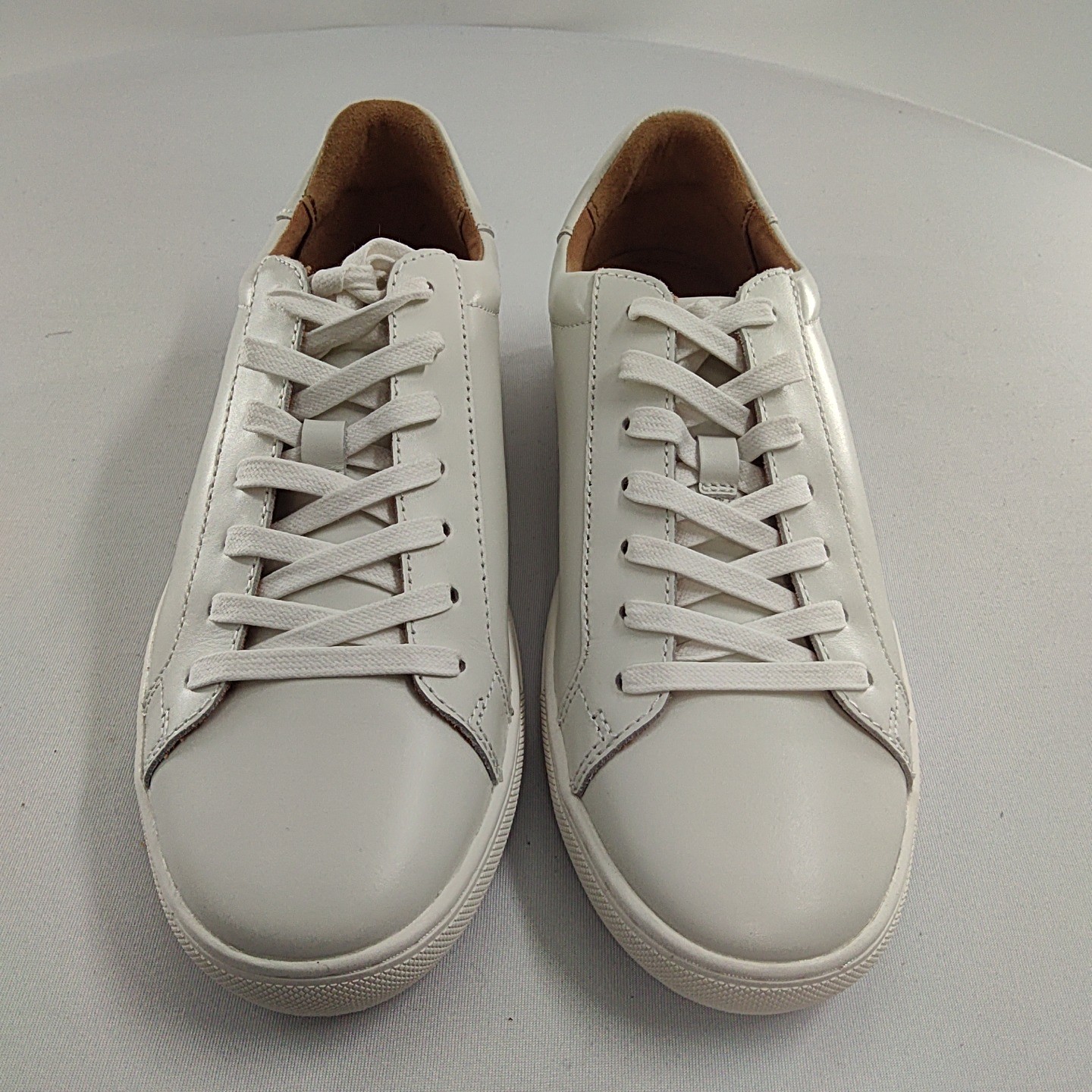 Quince Women 100% Leather Everyday Sneaker Shoes White 9.5