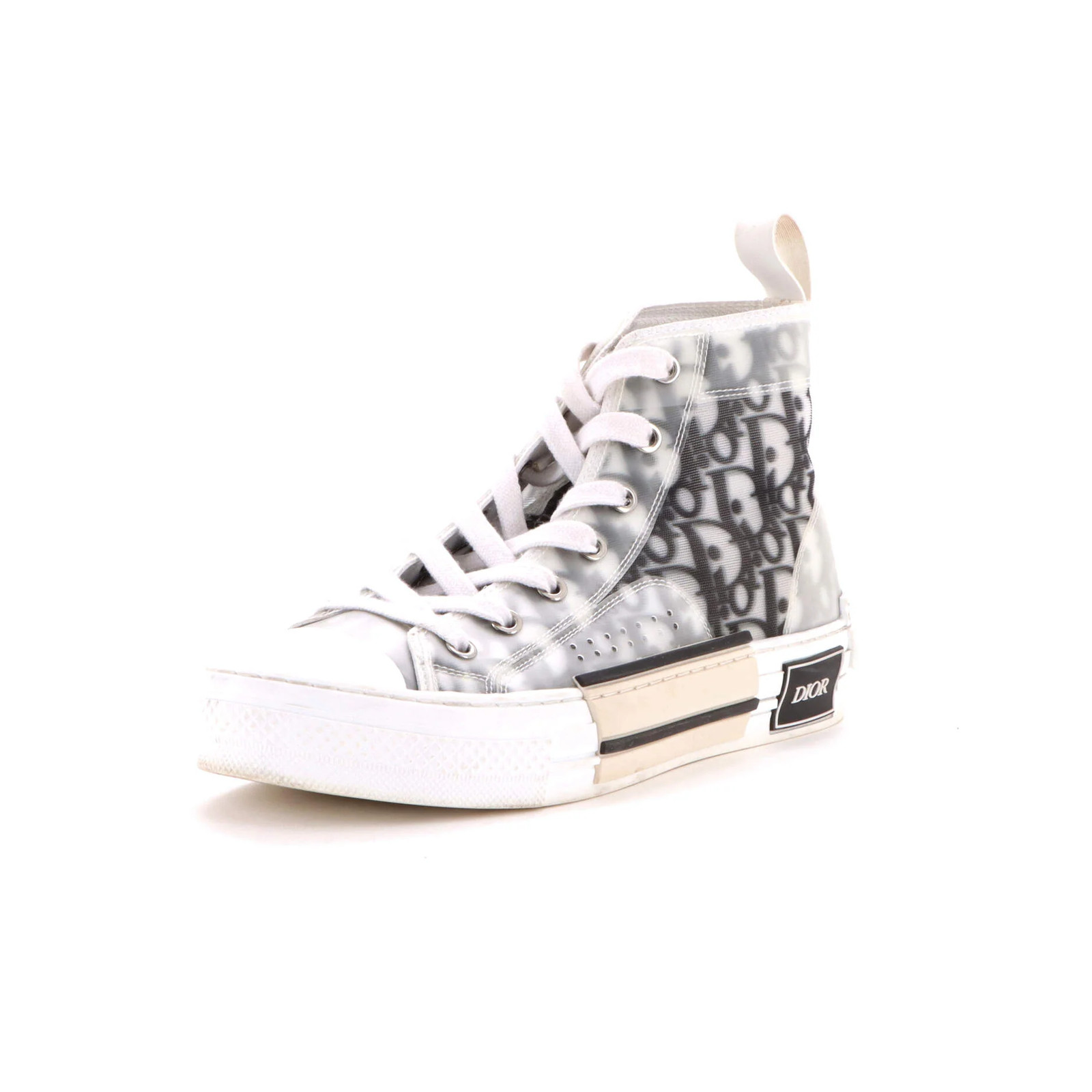 Christian Dior Women’s B23 High-Top Sneakers Oblique Coated Canvas and PVC