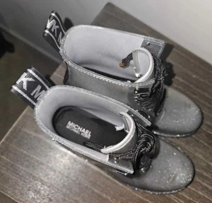 Michael Kors Tavie Rain Boot, Silver