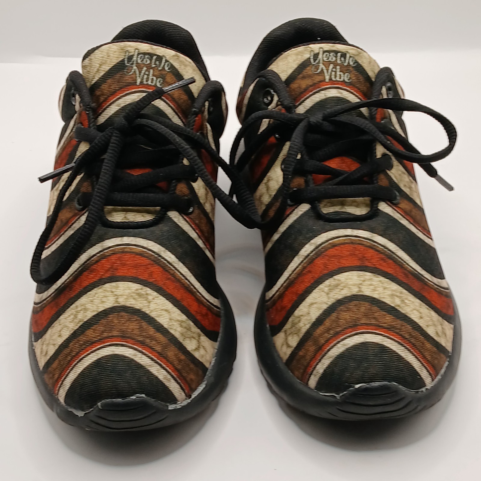Yes, we vibe Unisex shoe women’s size 8 men’s size 6 multicolor