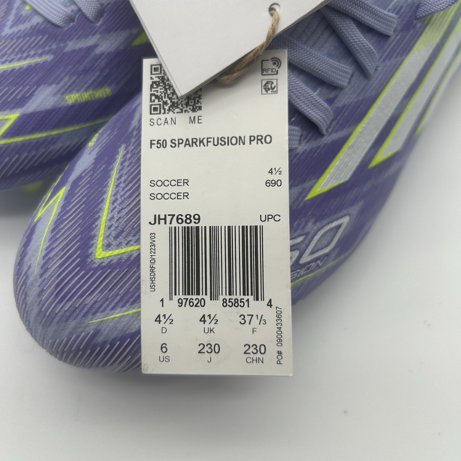 Adidas F50 Pro Mid FG/AG Sparkfusion Radiant Blaze Pack Women’s Size 6 JH7689