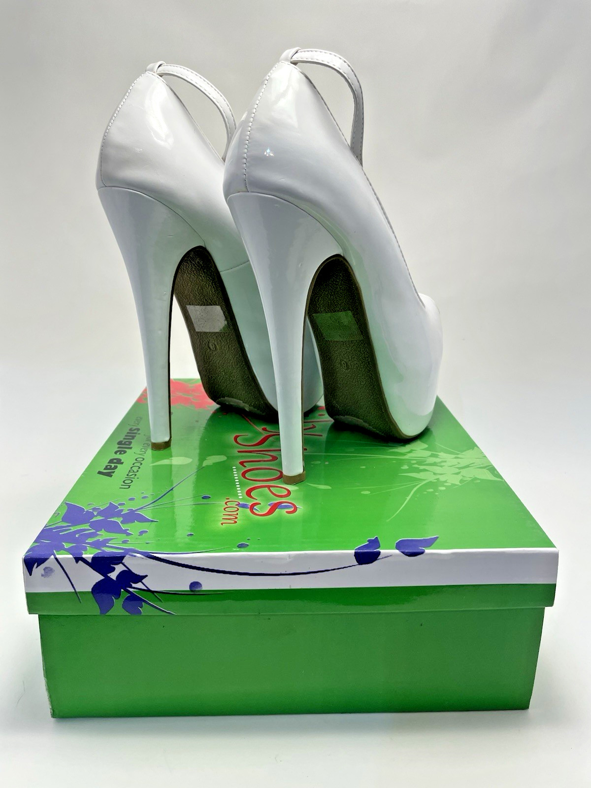 Daily Shoes Platform Sophie White Stiletto High Heels Size 8