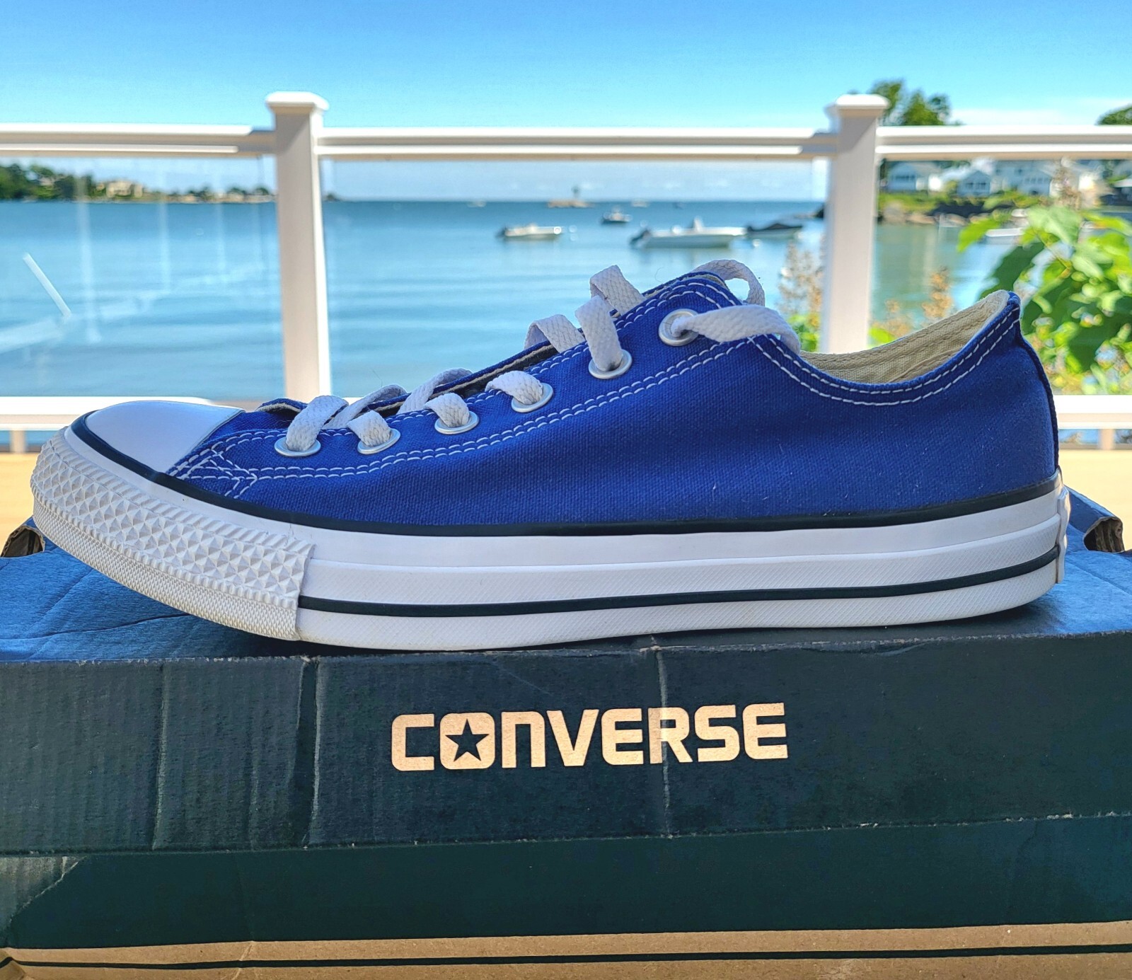 Converse Unisex Adults CTAS OX Sneakers Blue 151177F Low Top Lace Up M7 W9