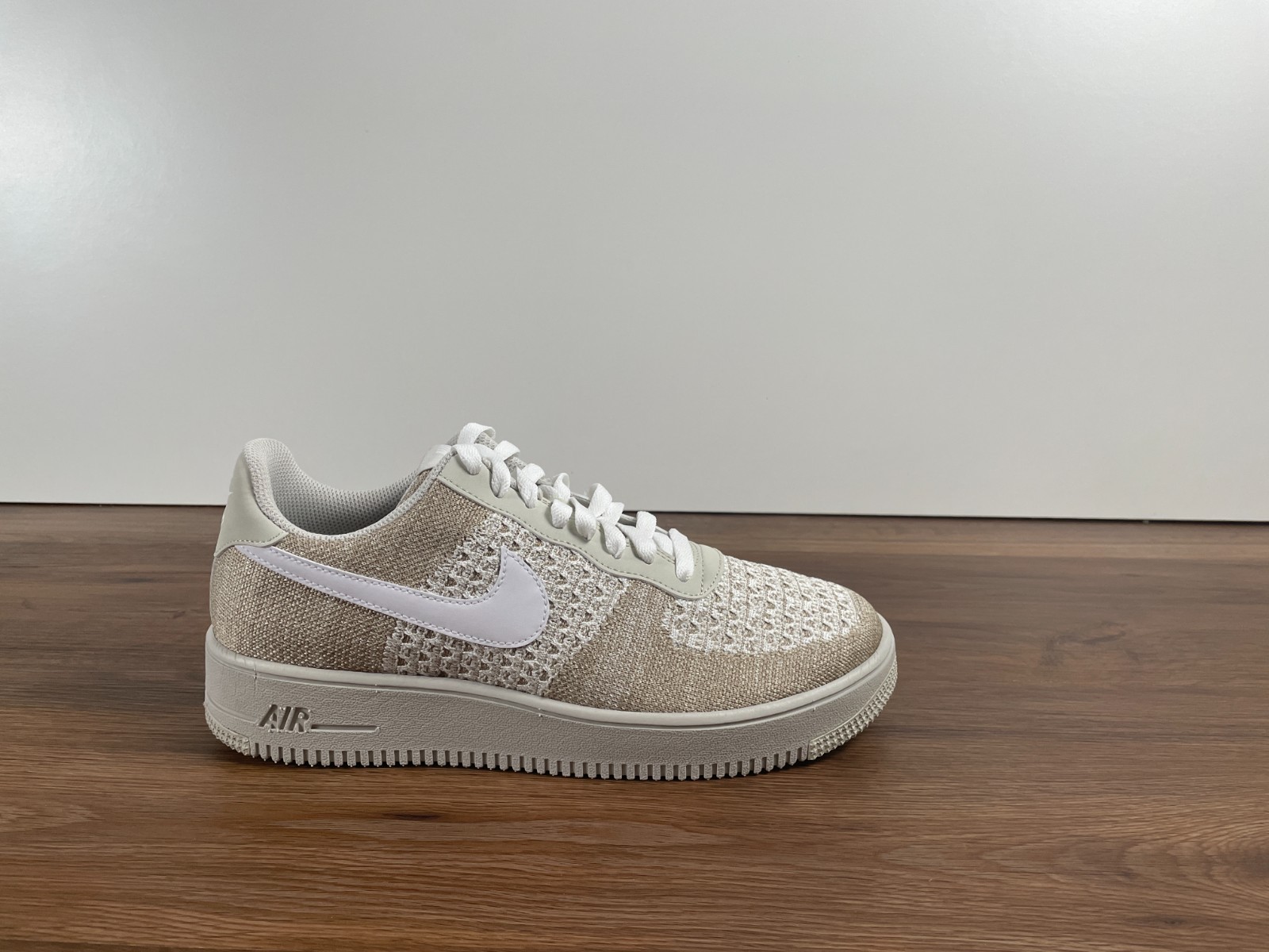 Nike Air Force 1 Flyknit 2.0 White Beige Size 40,41,42,43,44,45 NEW IB7675 001