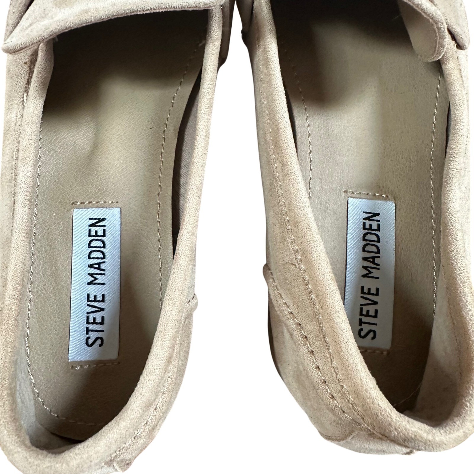 Steve Madden Colorado Tan Faux Suede Tassel Loafers Size 7M
