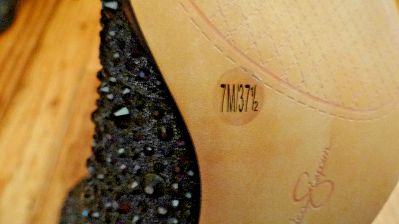 Jessica Simpson Tamira2 Western Boots Black Micro Flash Rhinestones 7M New
