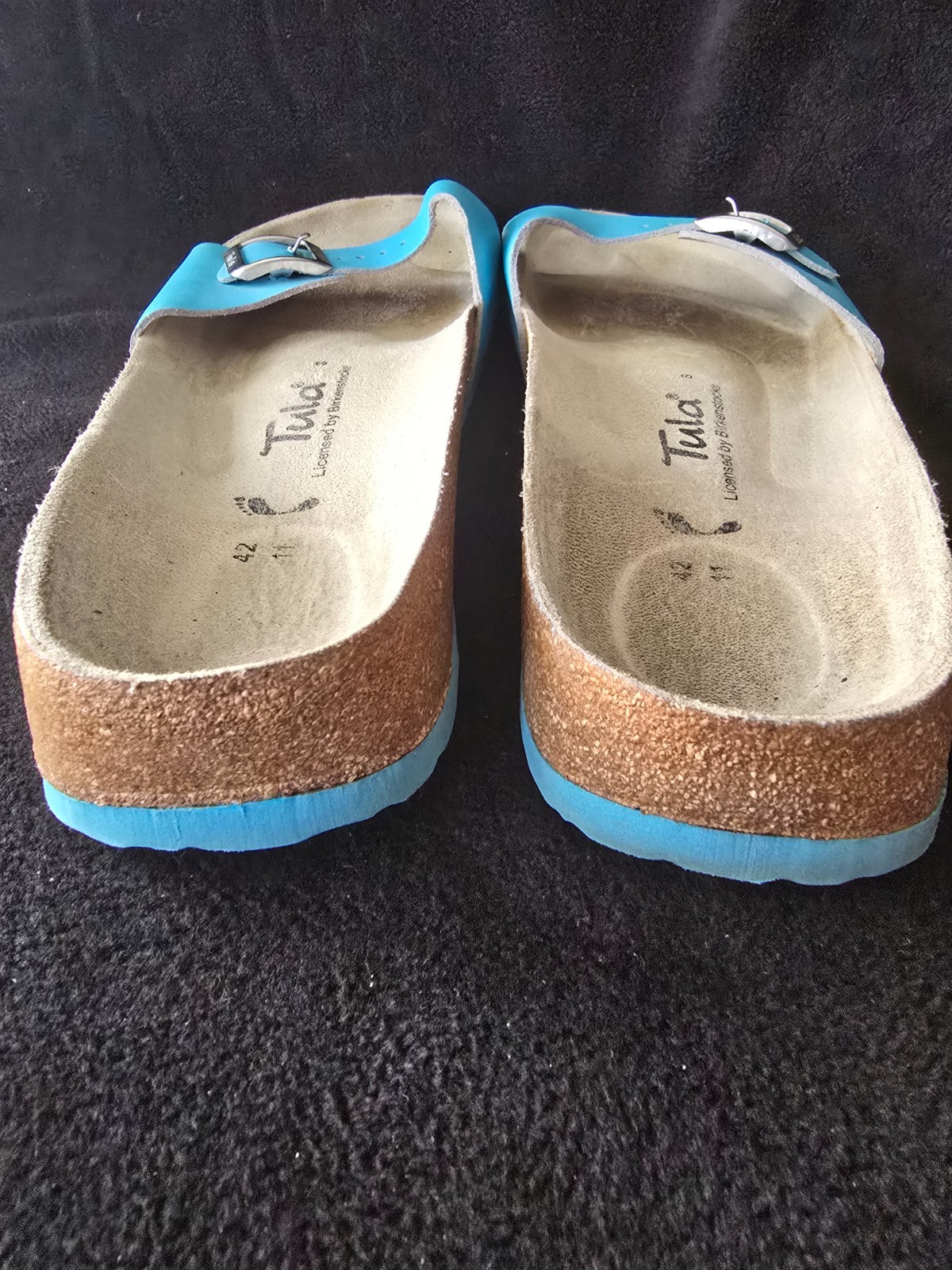 Tula by Birkenstock Women’s Madrid Blue Buckle Slide Sandal Size 11