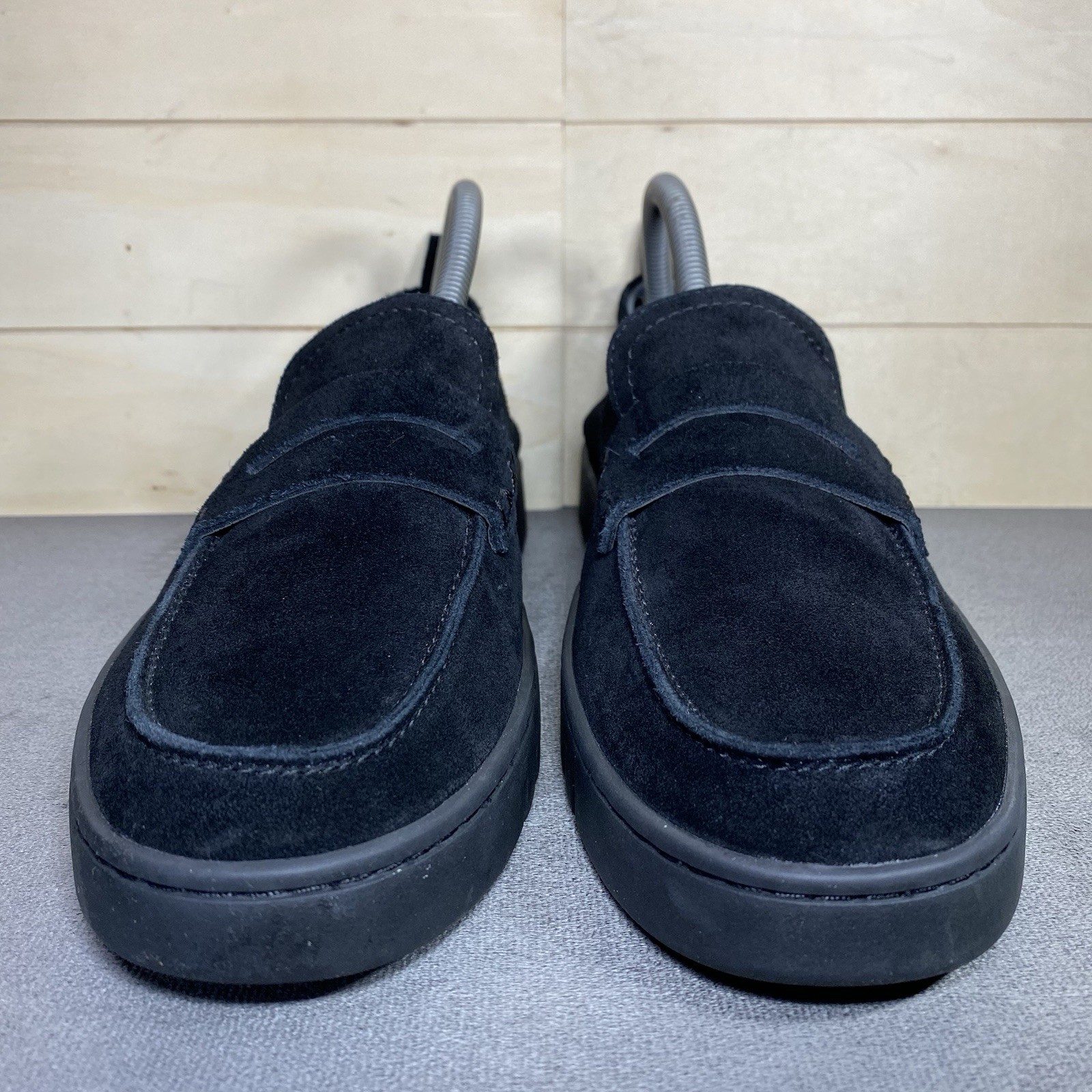 Vionic Uptown Loafers Black Suede Womens Size 9 Orthopedic Shoes SlipOns G2U