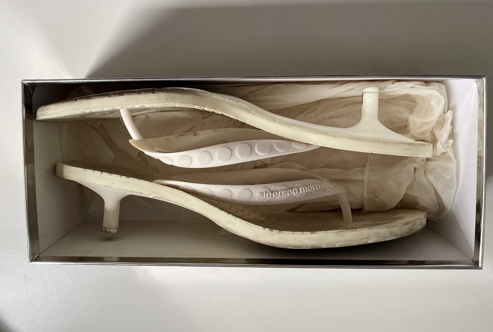 REDUCED Again! Sigerson Morrison Kitten heel «Flip-Flops»