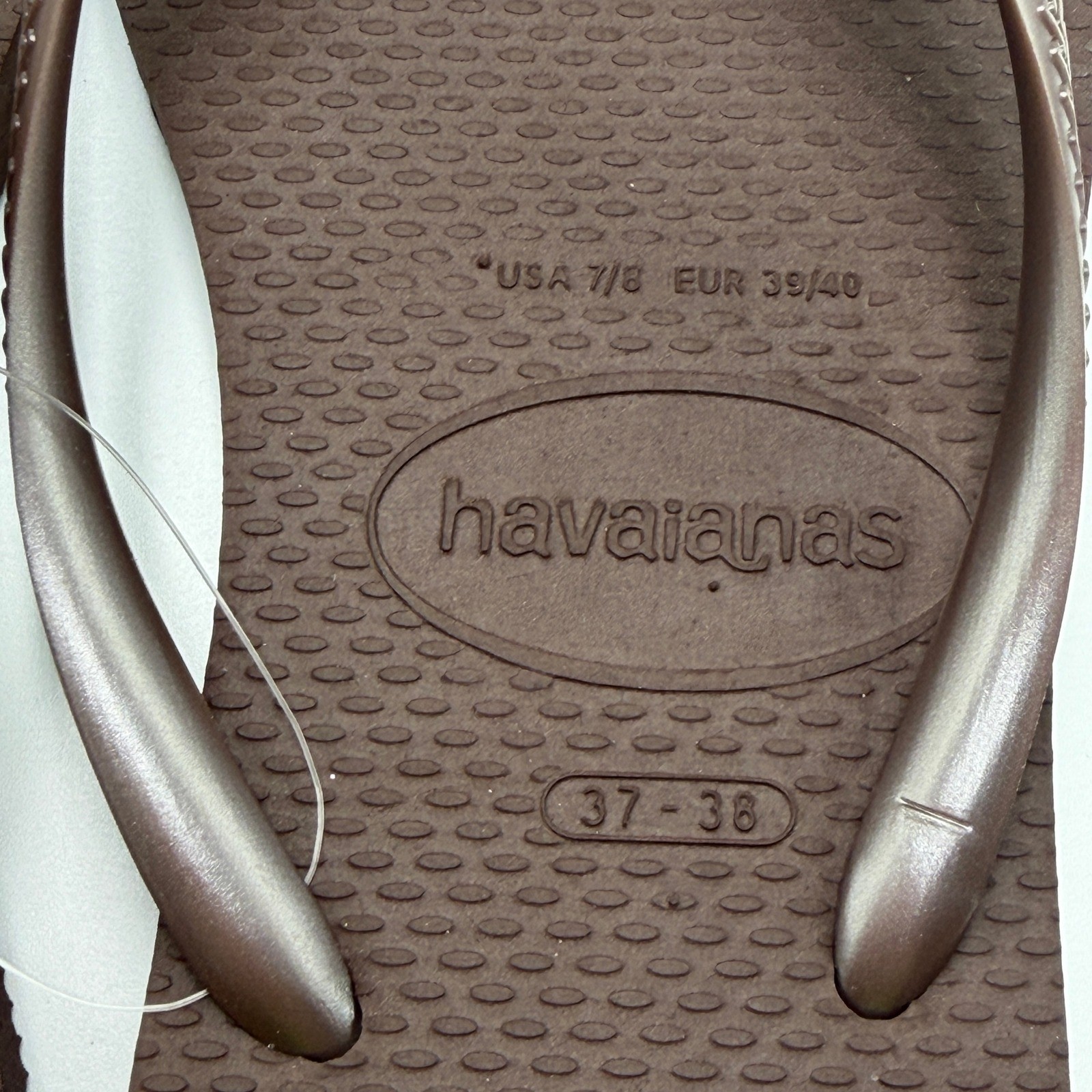 SLIM0061 | W’s 7/8 | Havaianas Slim Logo Metallic flipflops / sandals