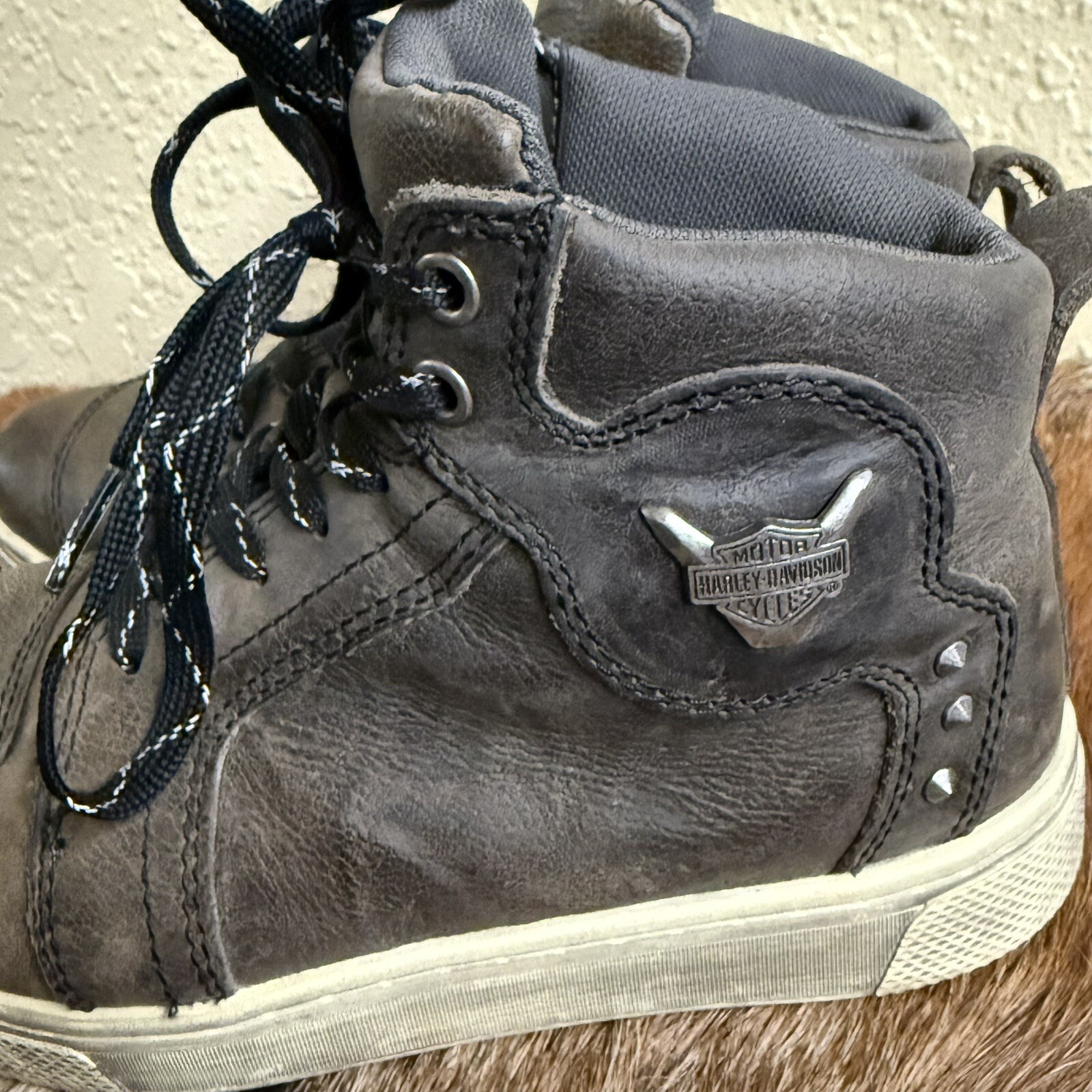 Harley-Davidson Women’s 6 Bateman 4″ Metal Motorcycle Riding Sneaker Boots Biker