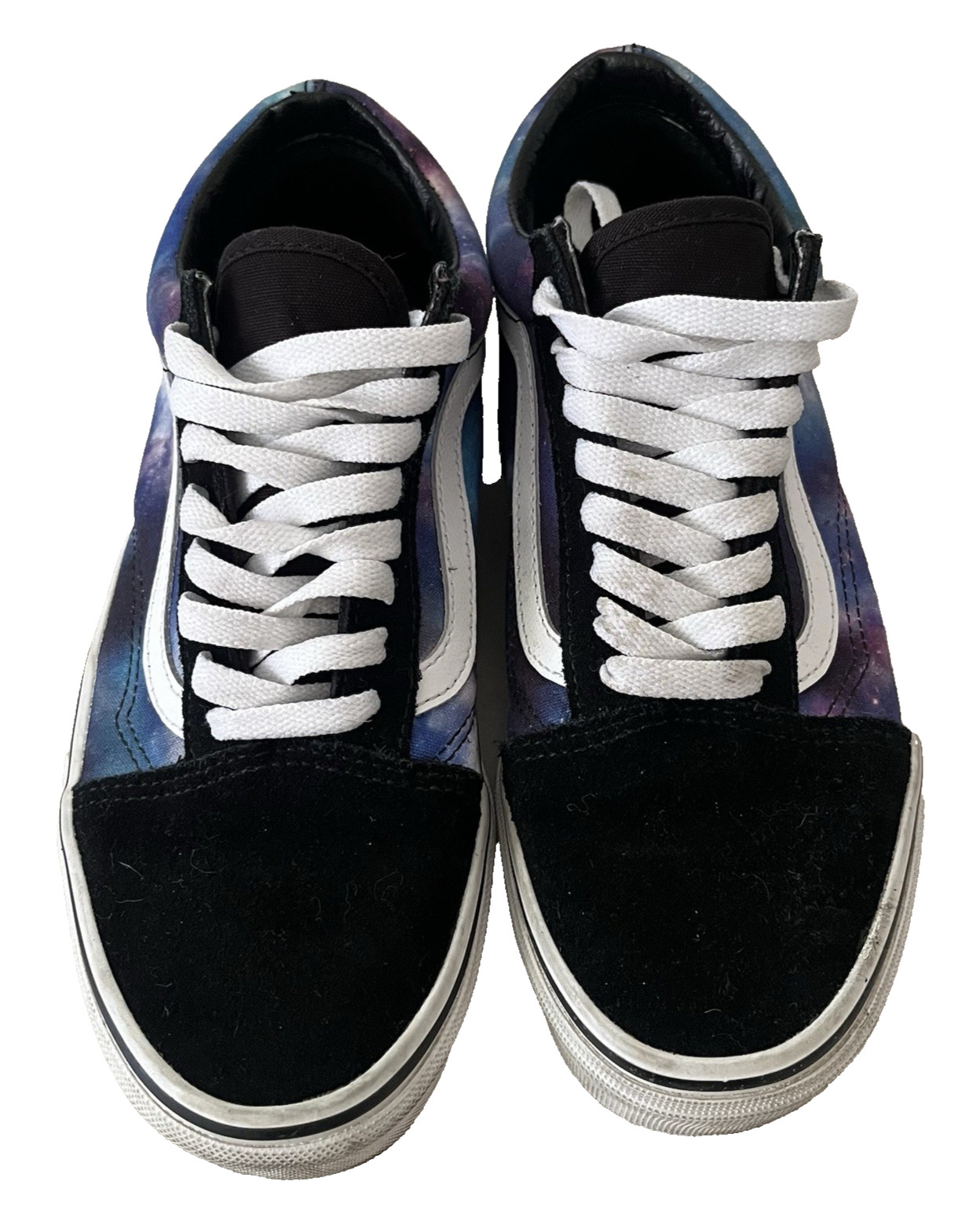 Vans Old Skool Galaxy Black White Suede Skate Sneakers Men’s 6.5 Women’s 8