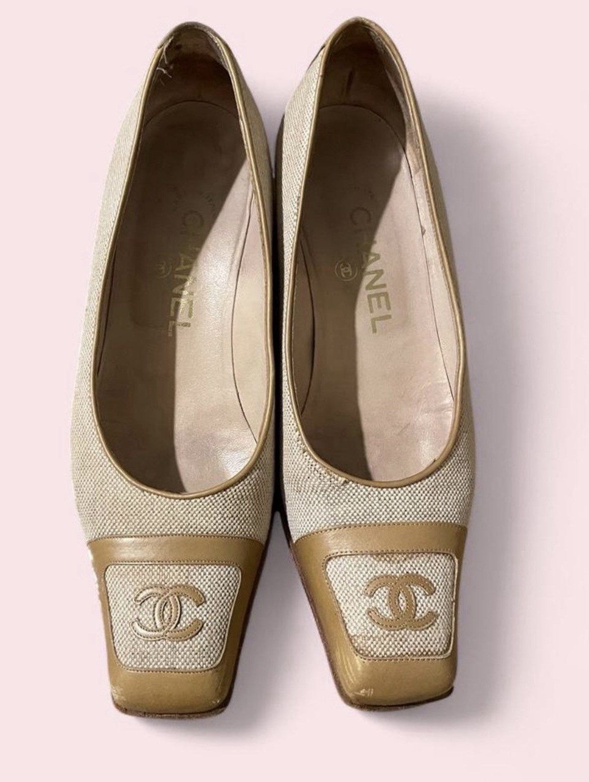 Chanel Ballet Cap Toe Shoes (RARE-Vintage)