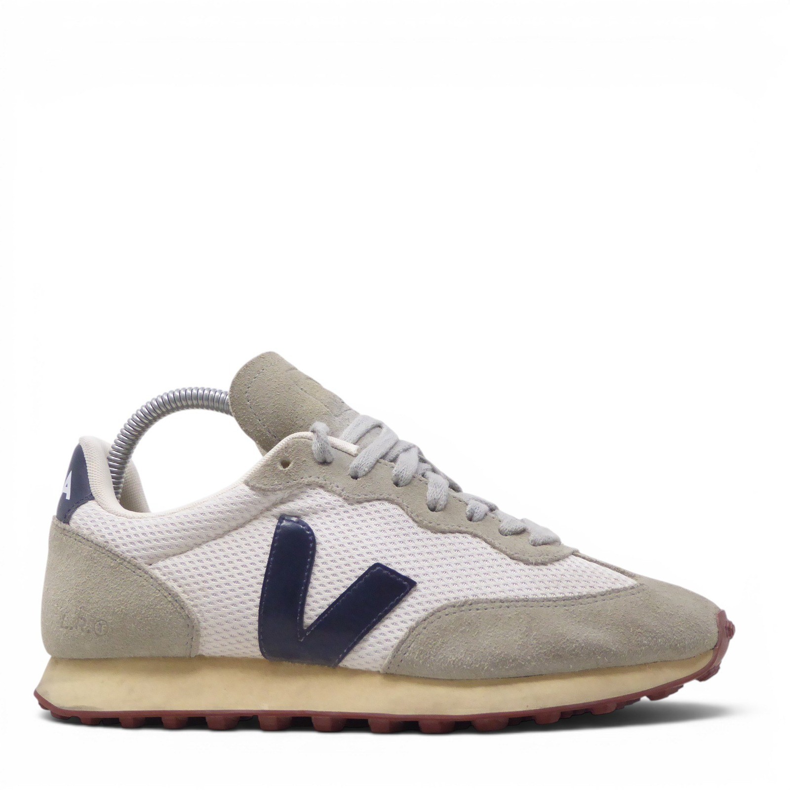 Veja Rio Branco Alveomesh Sneakers Womens White Gray Blue Mesh Suede 8