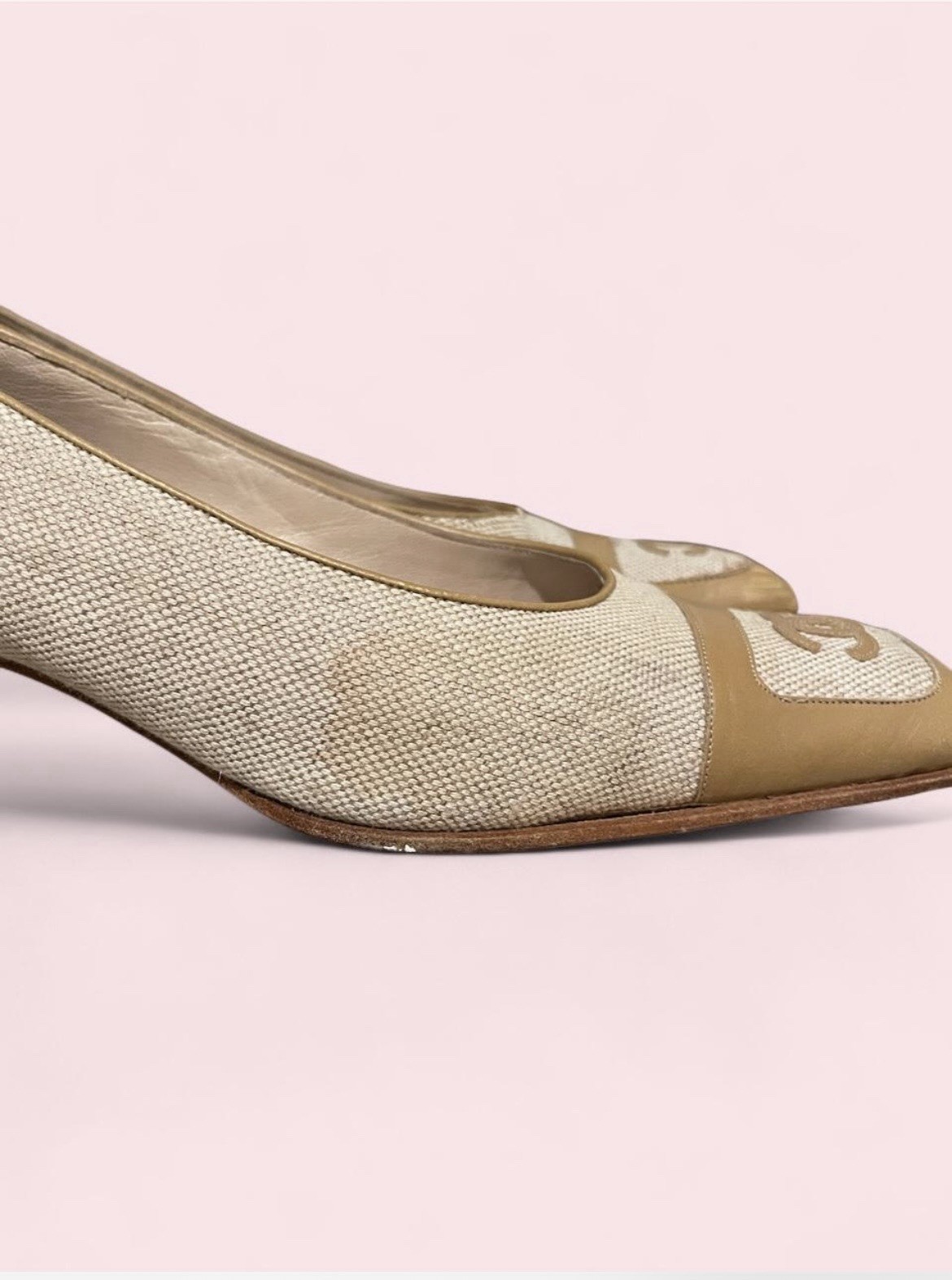 Chanel Ballet Cap Toe Shoes (RARE-Vintage)