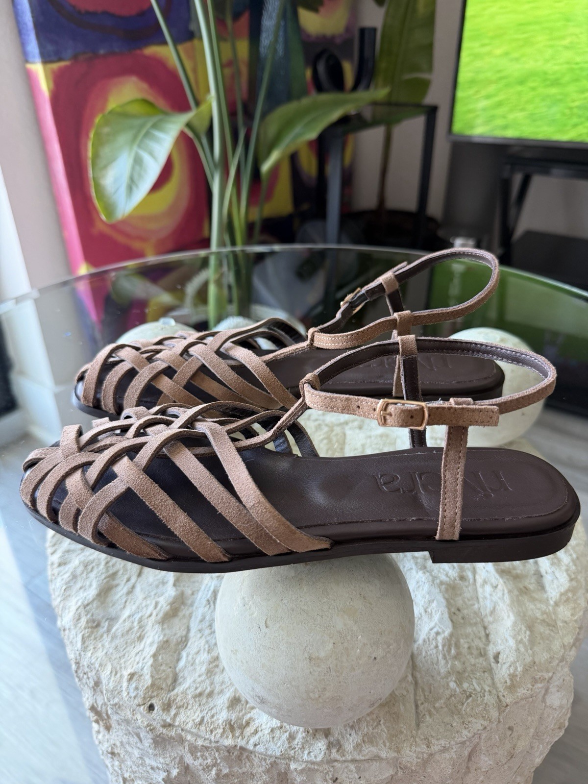 Rivera Spain Lareth Camel Jelly Sandal Women’s Size EU 39