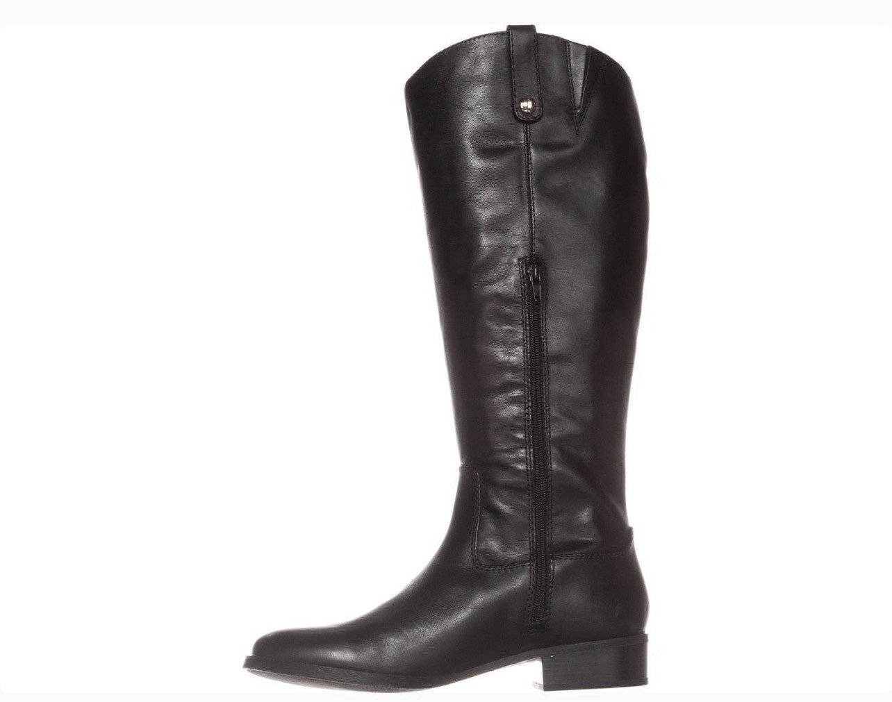 INC Womens Fawne Black Leather Knee-High Boots Shoes 8 Medium (B,M) BHFO 4320