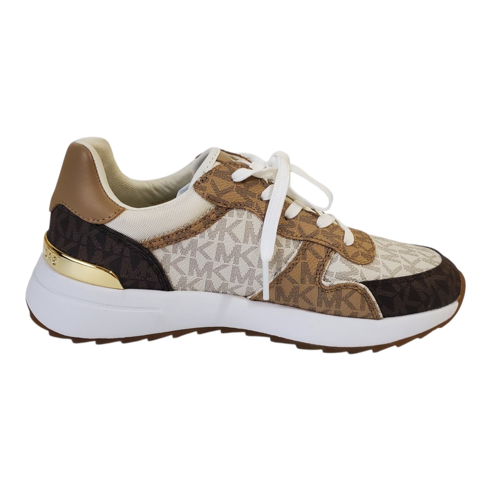 NEW MICHAEL KORS AUTHENTIC WOMEN’S CAMEL BROWN SHOES SNEAKERS SIZE 6 7 8 9 10