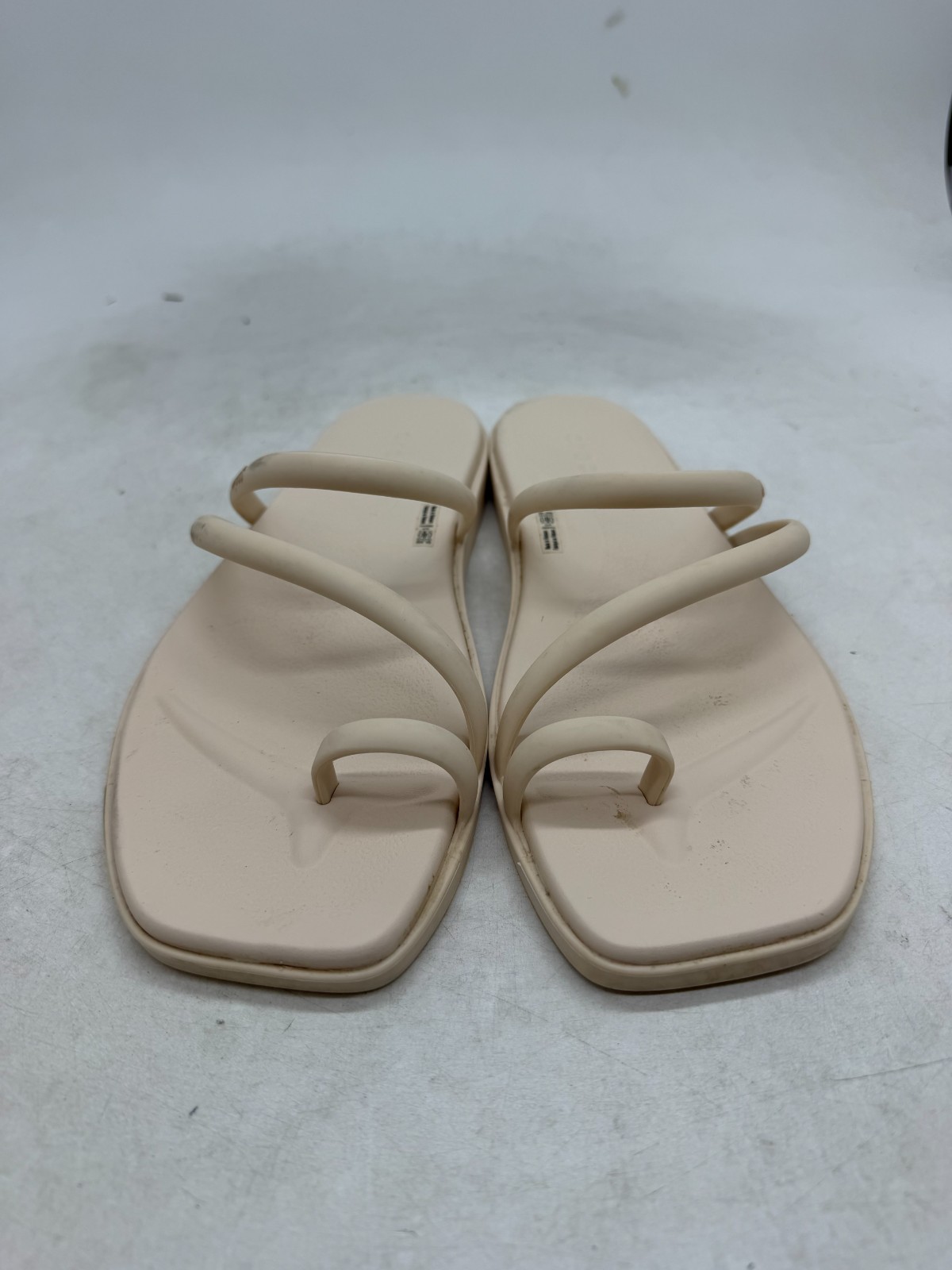 Crocs Miami Toe Loop Sandal Women Chalk Square Toe Jelly Croslite Waterproof -10