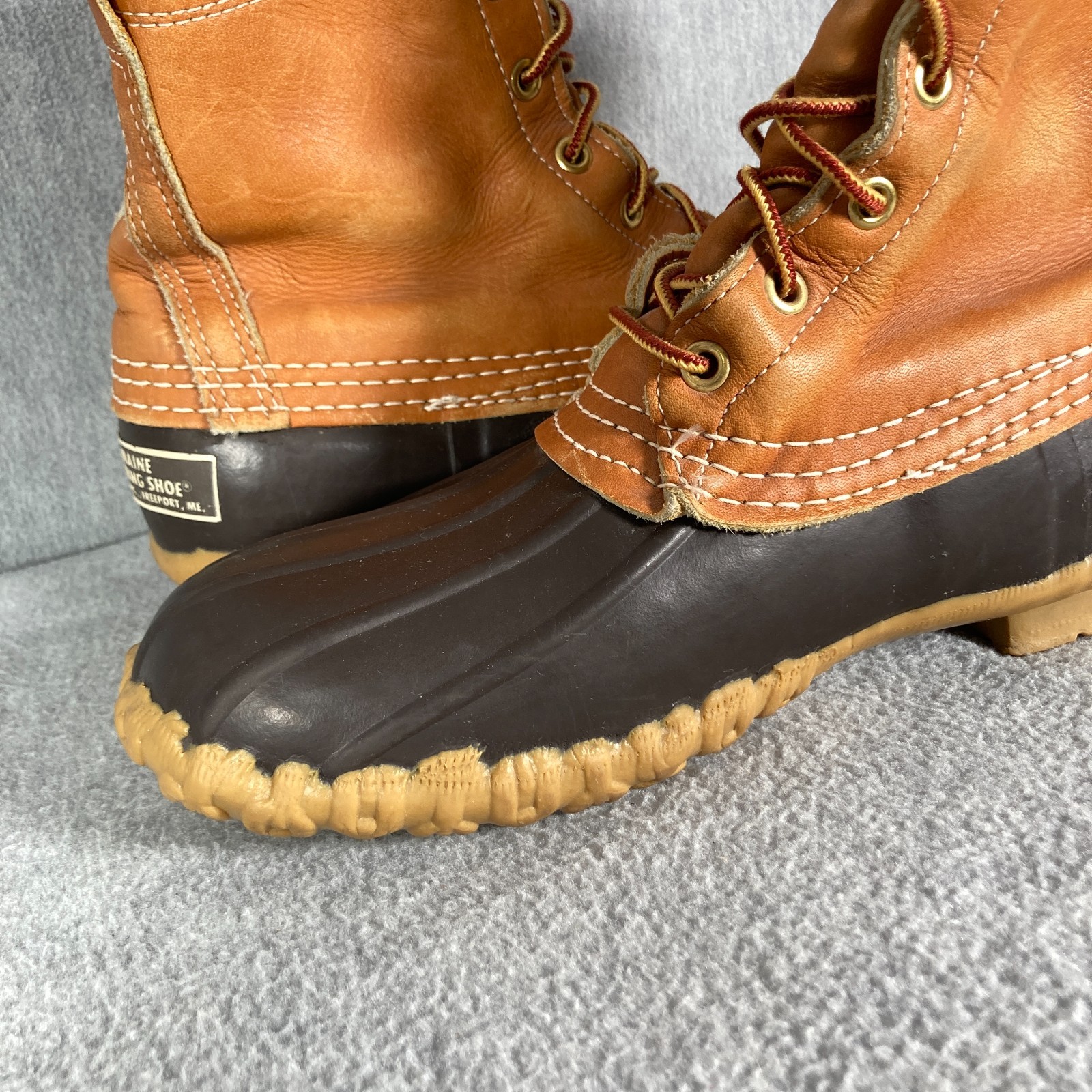 VTG LL BEAN Maine Hunting Shoe Boots Womens 6 N Tan Brown Bean Boots Waterproof