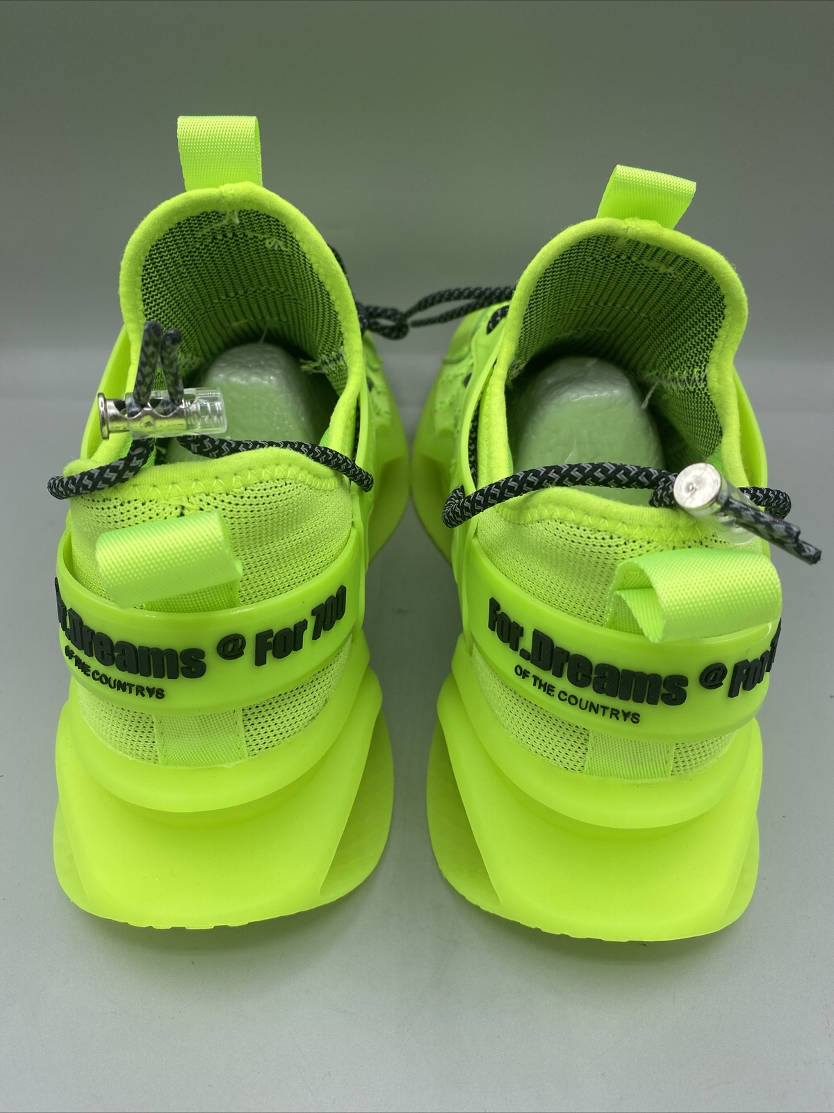 SAKITAMA Running Shoes Sneakers Casual Shoe Athletic Yellow Neon NEW 8.5M 11W