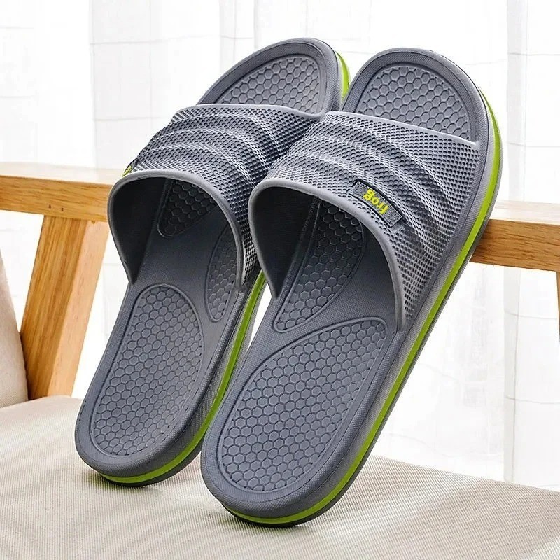 Soft EVA Bathroom Slippers Men Women Non Slip House Slides Indoor Shower Shoes