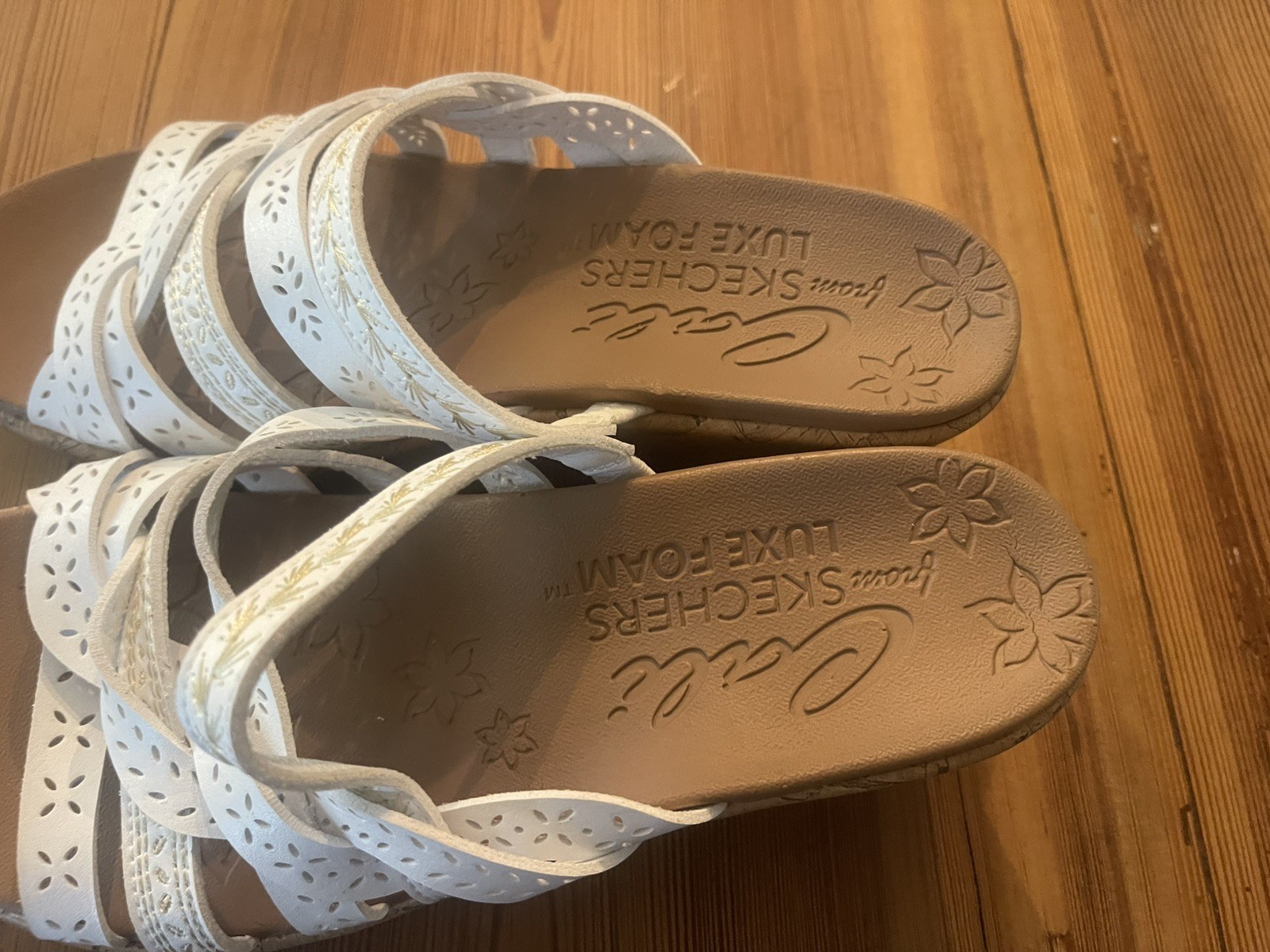 Skechers Beverlee Posse Wedge Women’s Size 8 Strappy Sandals New No Box