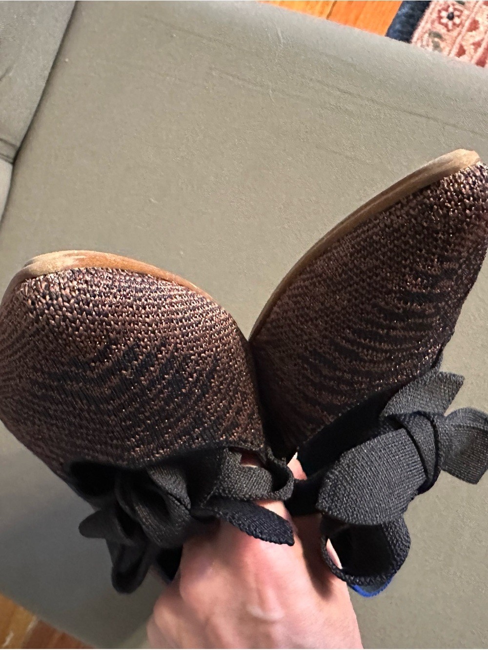 Women’s Rothy’s Retired The Point Mary Jane Twilight Flats with Bow Size 9