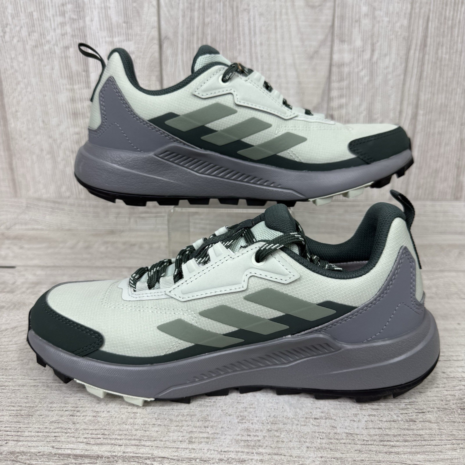 adidas Terrex Anylander Rain.Rdy Hiking Womens Sz 7 Green Sneakers Shoes JI1320