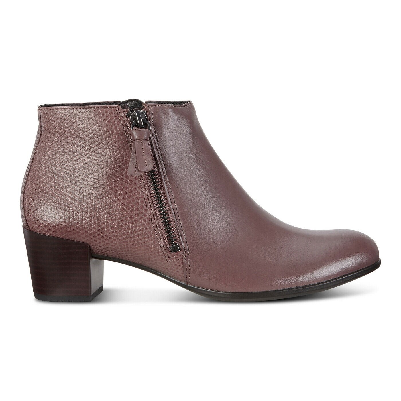 Ecco Shape 35 Deep Taupe 235533 Leather Ankle Bootie Size 11-11.5 US / 42EU