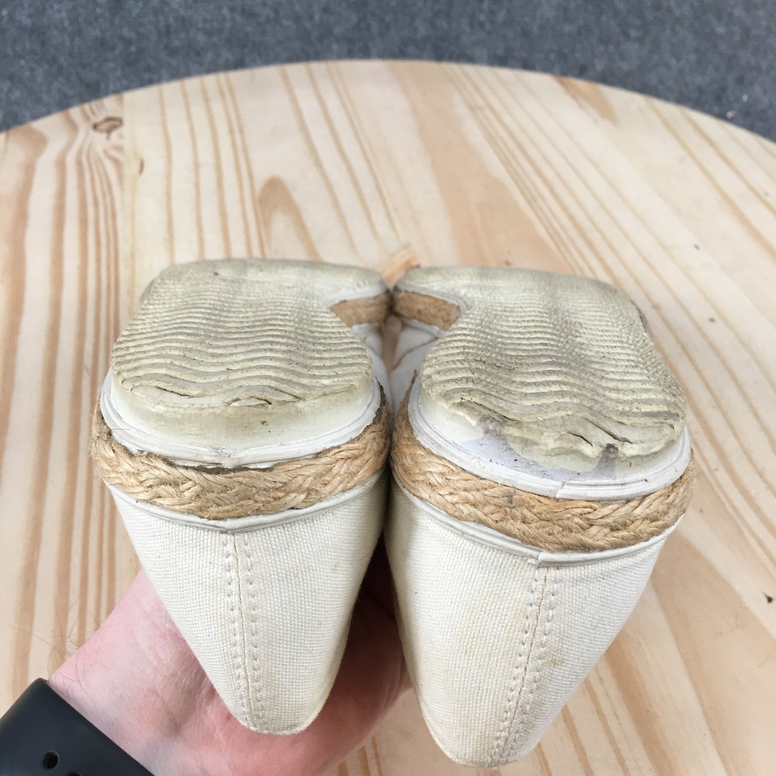 Grasshoppers Shoes Womens 8.5 M Casual Slip On Espadrille Loafer Flats White