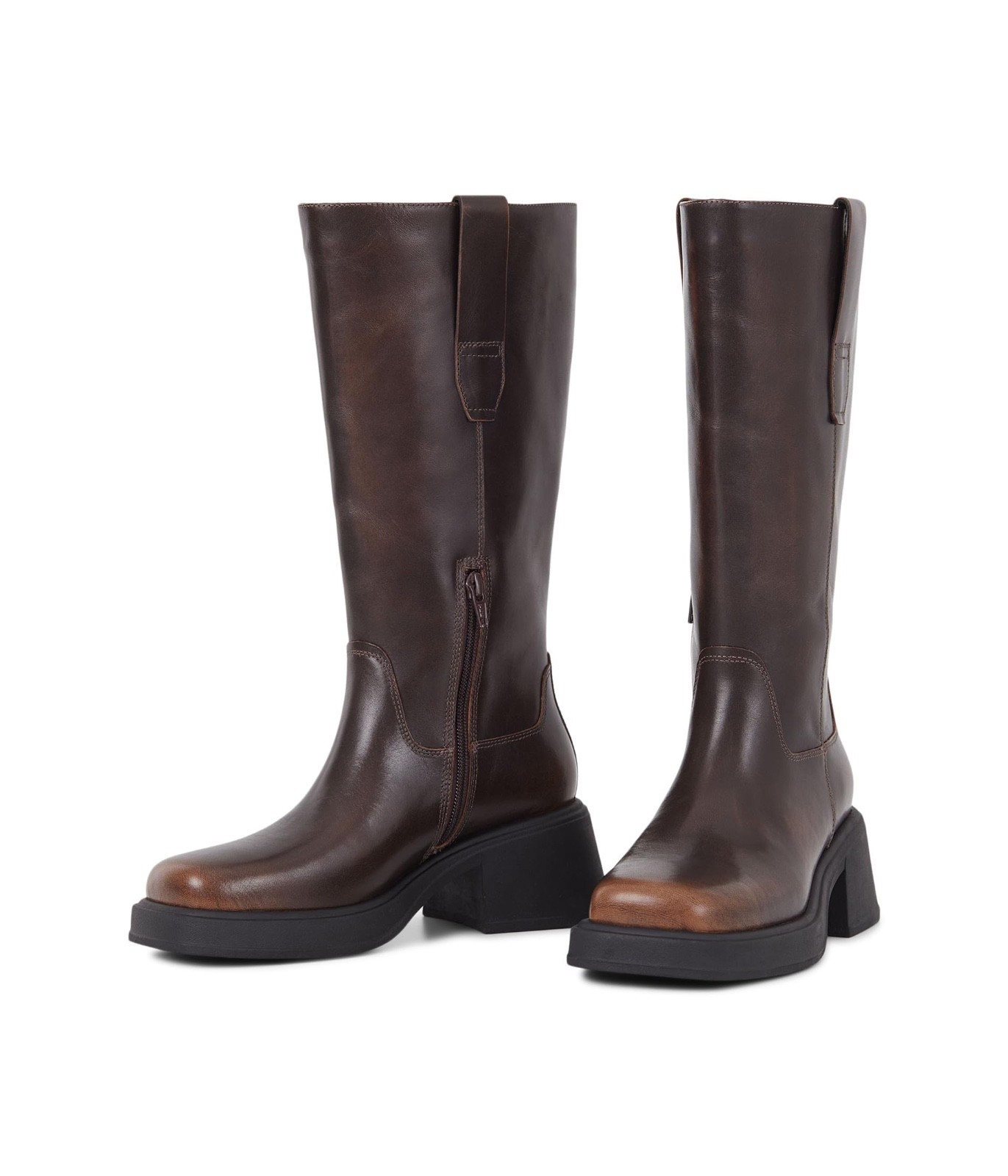 Vagabond Shoemakers Dorah Leather Riding Boot Brown EU 39 (US Women’s 9) M