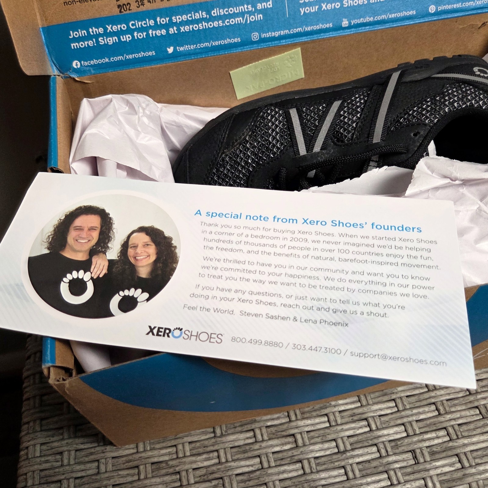 NIB! XERO Shoes Barefoot TerraFlex II Trail Sneakers Women Wide Toe Box Black