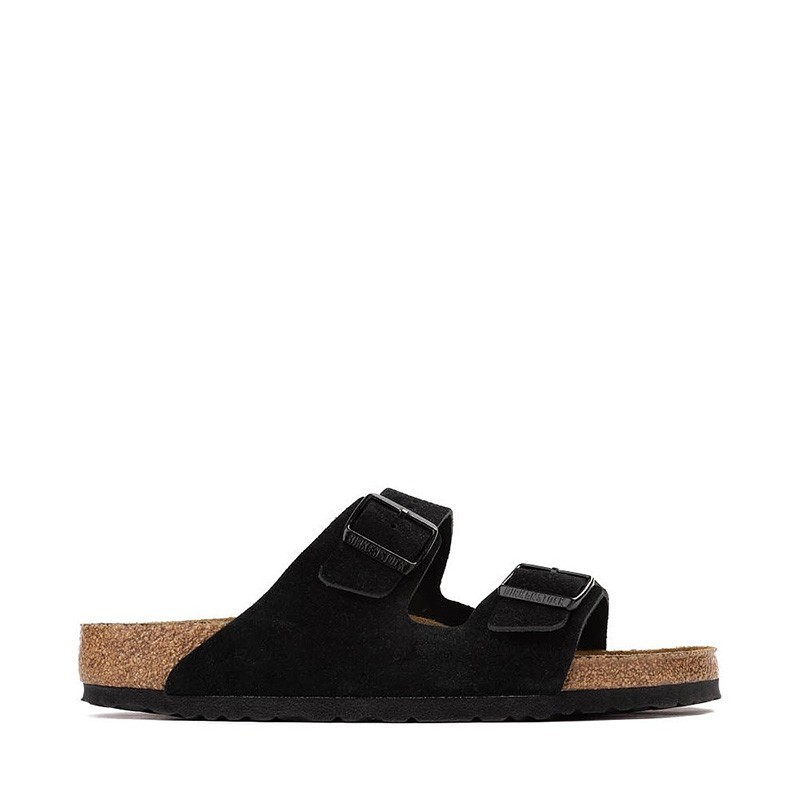 Birkenstock Arizona Black Suede Leather Men’s and Women’s Sandals Select Size