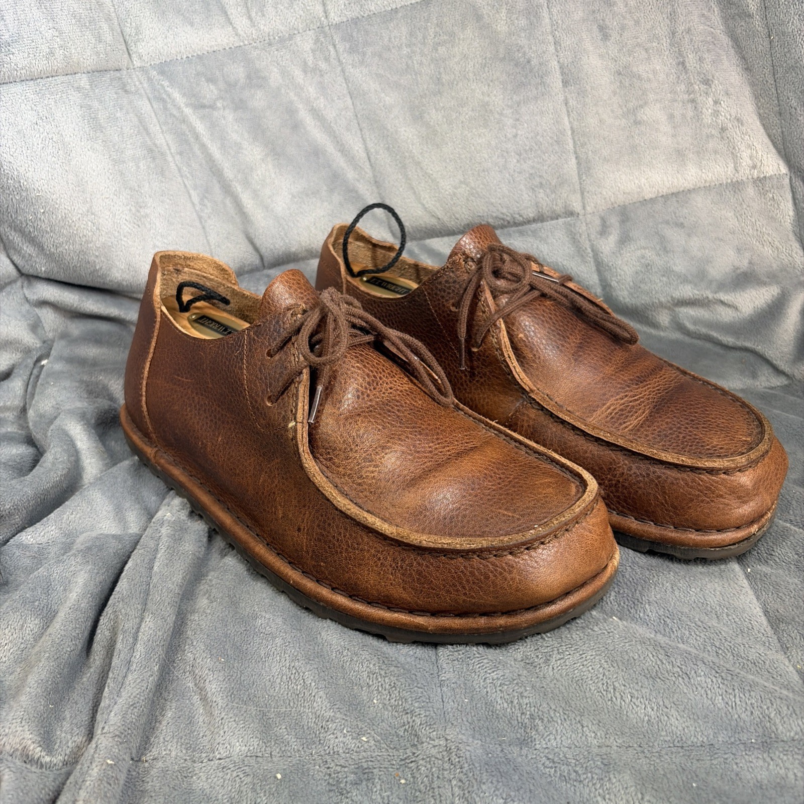 BIRKENSTOCK UTTI LACE ROAST MEDIUM/NARROW WIDTH LEATHER SHOES MOCASSIN-STYLE 8 M