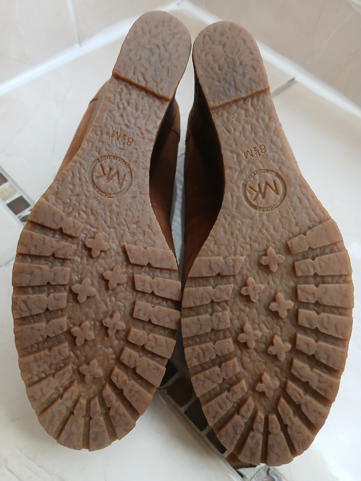 Michael Kors Rory Loafer Walnut Suede Leather, Ladies Size 8