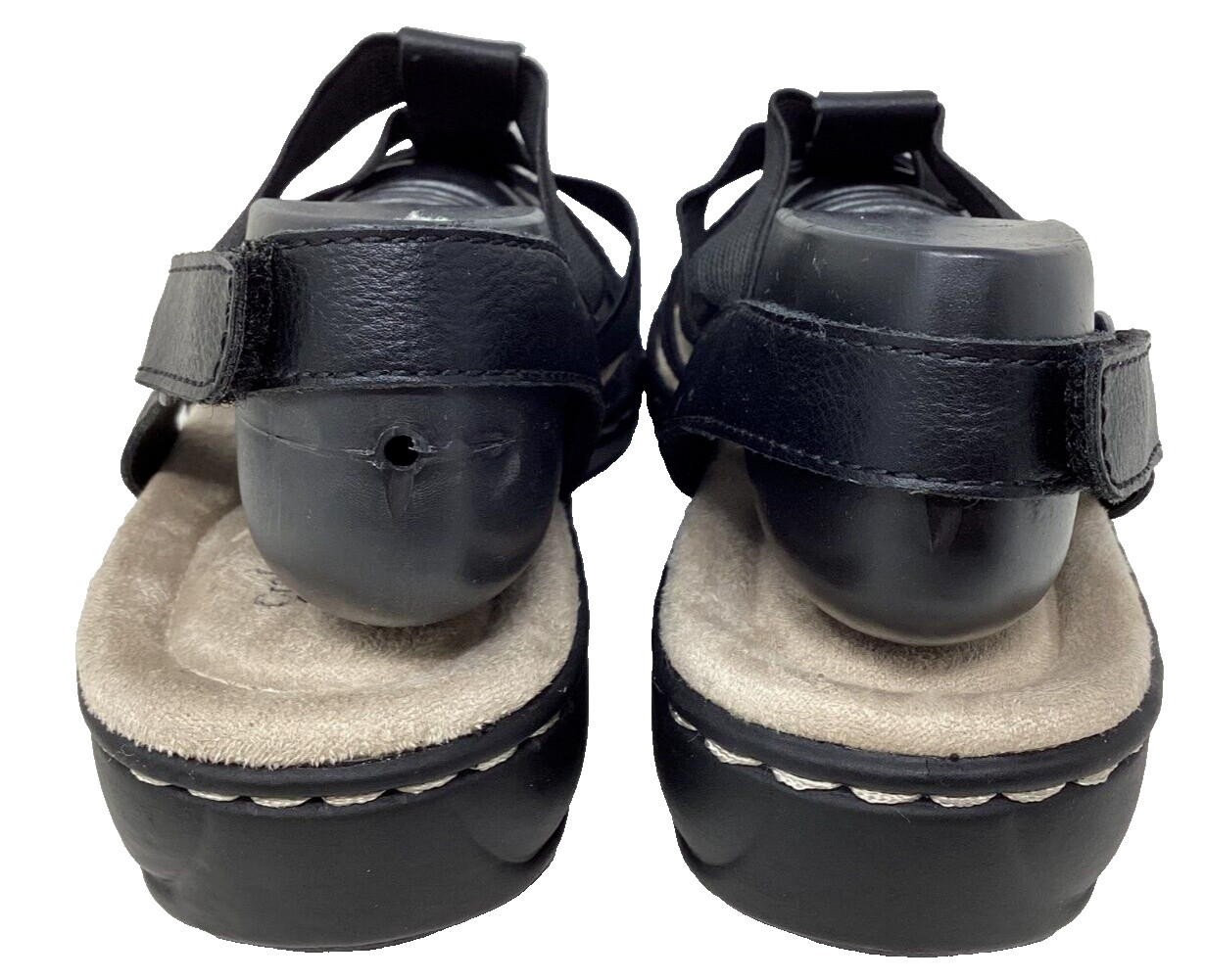 Croft & Barrow Women’s Etude Comfort Strappy Walking Sandals Black Size:6 98Q
