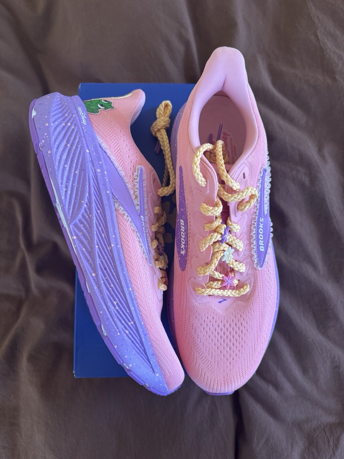 RunDisney Brooks Ghost 17 Rapunzel Princess Shoes Women’s Size 12 ✨Tangled✨